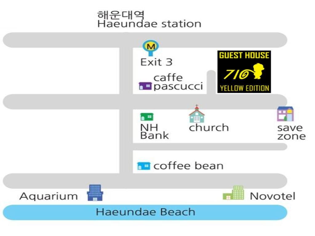 710 Guesthouse Yellow Μπουσάν Εξωτερικό φωτογραφία